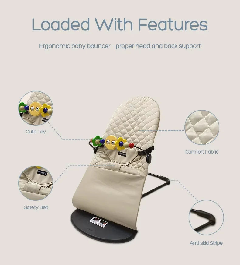 Ergonomischer Babysitz 0-12 Monate – Atmungsaktiv, Faltbar & Mit 3 Höhenverstellungen