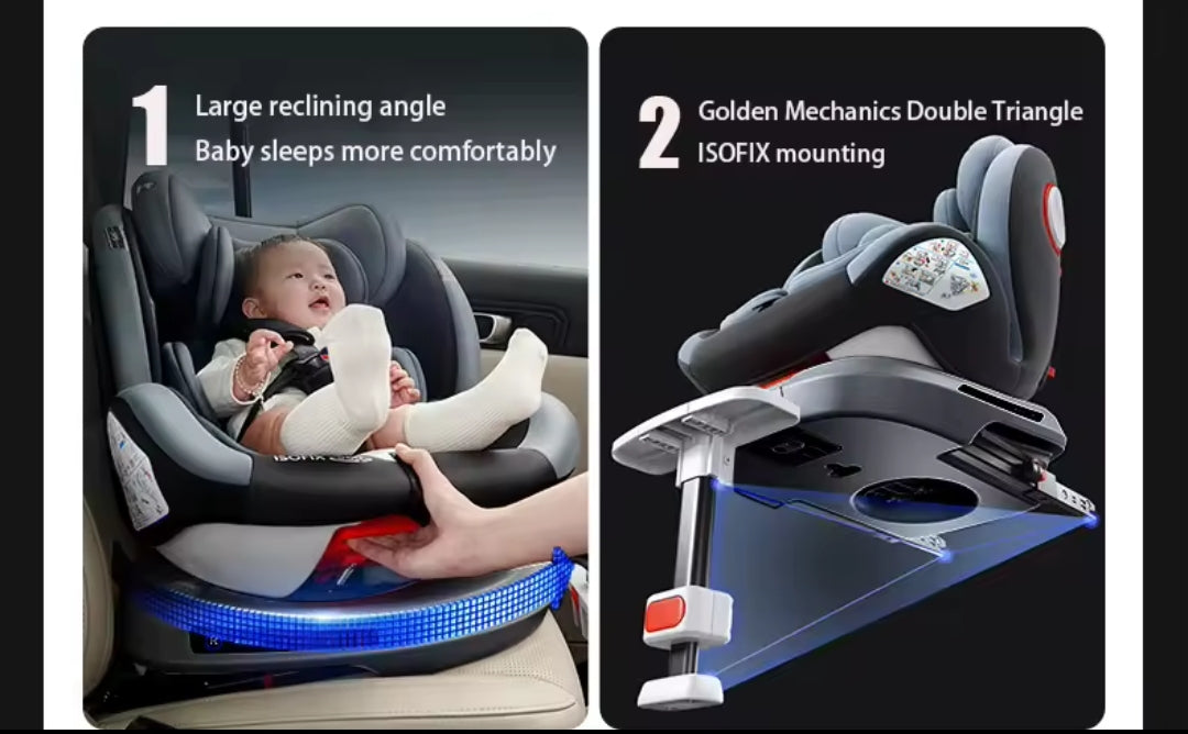 Auto Kindersitz – Sicherheit & Komfort ab Geburt bis Kleinkindalter 360° drehbare