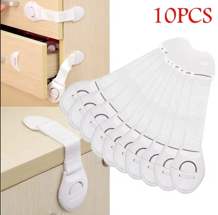 10x Kindersicherung Schrankschloss Tür Baby Schutz Schubladen, Für Küche & Mehr