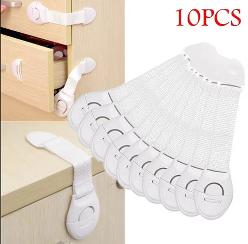 10x Kindersicherung Schrankschloss Tür Baby Schutz Schubladen, Für Küche & Mehr